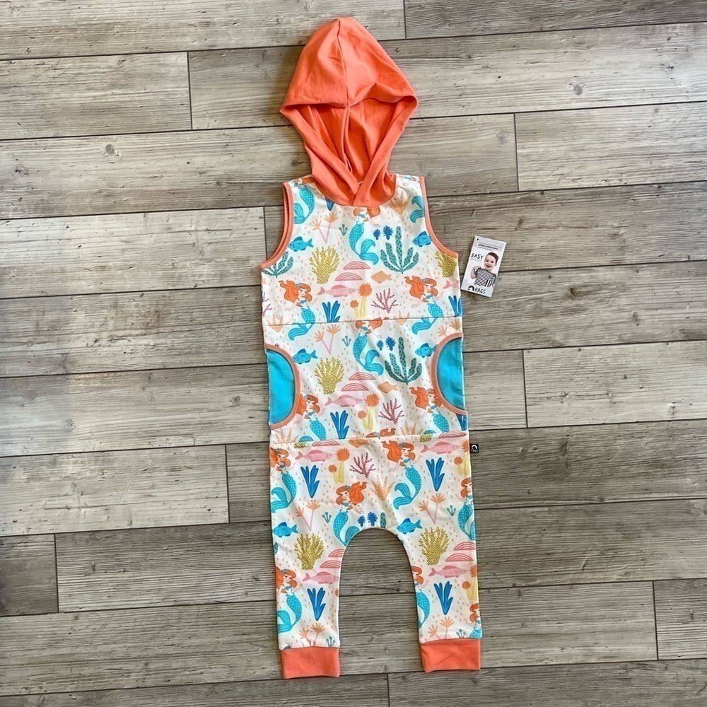 NWT Rag | Disney’s The Little Mermaid Princess Ariel Hooded Romper | Size: 5/6